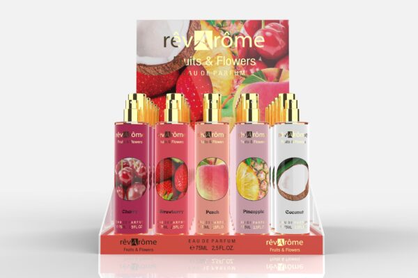 Présentoir Rêvarôme Fruits & flowers 25 parfums +5 testeurs