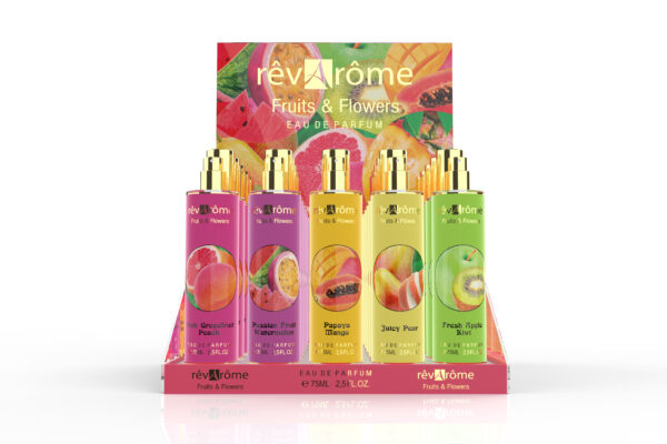 Présentoir Rêvarôme Fruits & flowers 25 parfums +5 testeurs
