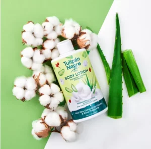 Lotion corporelle Aloe Vera coton et rose musquée