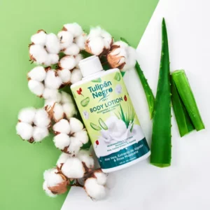 Lotion corporelle Aloe Vera coton et rose musquée