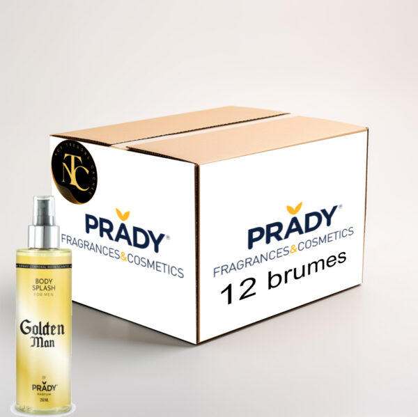 Cartons de 12 brumes pour le corps Golden Man
